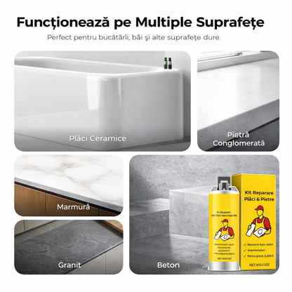 Kituri multifuncționale de reparare pentru crăpături în plăci și piatră