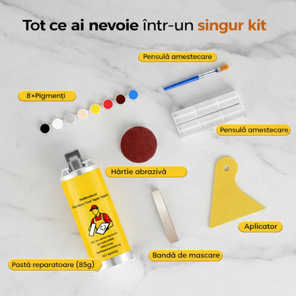 Kituri multifuncționale de reparare pentru crăpături în plăci și piatră
